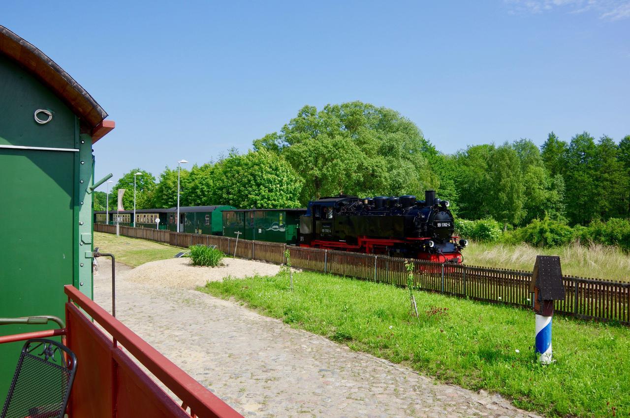 Villa Urlaubsbahnhof-Schlafwagen Lauterbach  Exterior foto